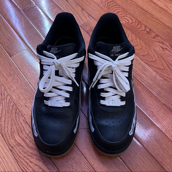 Nike Airforce 1 black skeleton - Picture 5 of 6